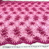 Beaded Lace Fabric Embroidered On 100 Percent Polyester Net Mesh - Fuchsia, Teal, 52" Width (1 Yard)