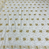 Beaded Corded Bridal Lace Fabric 52"