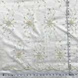 Beaded Lace Fabric on Polyester Net Mesh