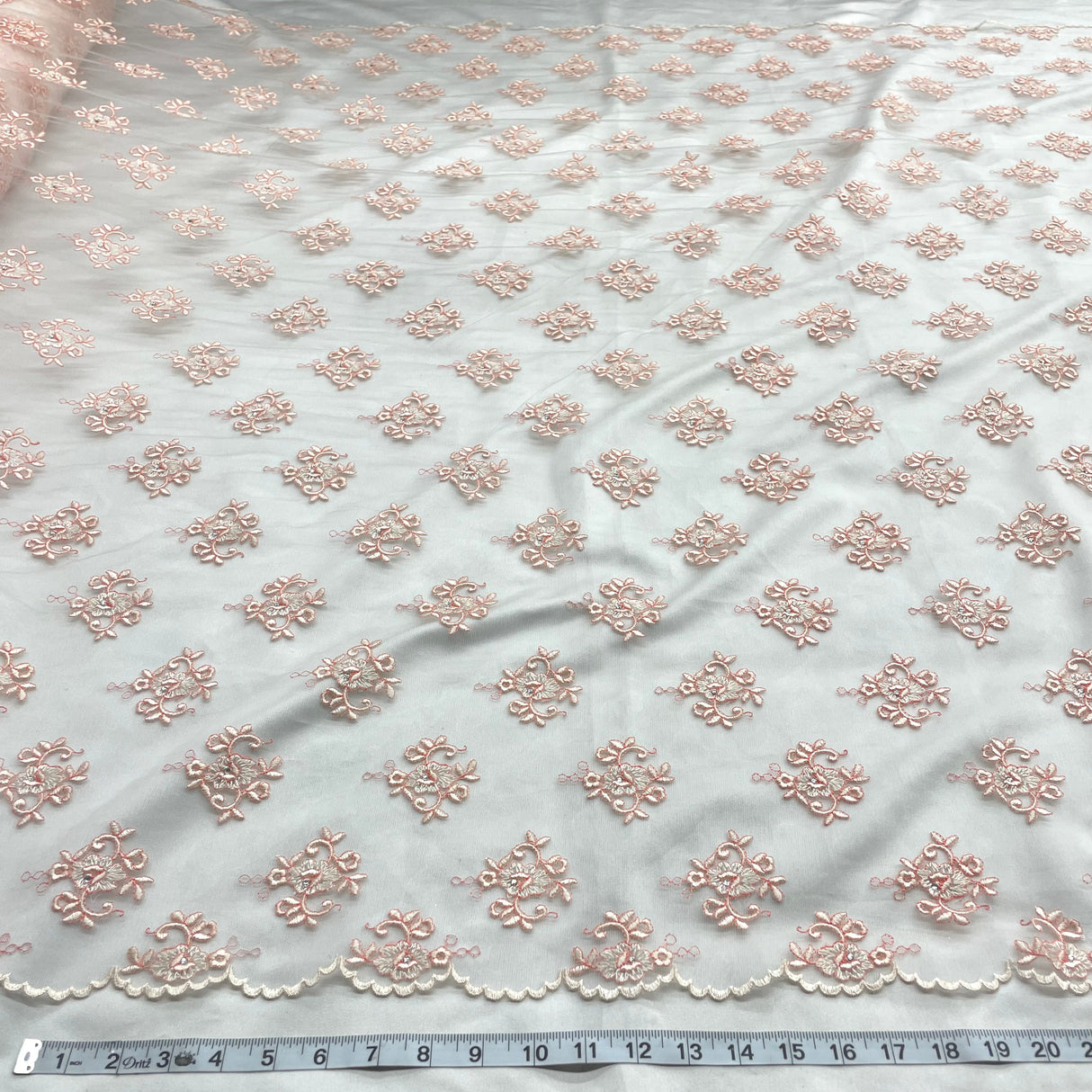 Beaded Embroidered Lace Mesh