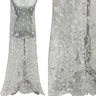 1 Yard Luxurious Beaded and Sequined Lace Fabric Embroidered on Polyester Net Mesh