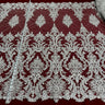 Corded Bridal Lace Fabric 52" Polyester Net Mesh