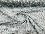 3D Butterfly Metallic Design Polyester Fabric - Metallic Butterfly Embroidery, Mesh Lace, 58" Width (1 Yard)