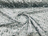 3D Butterfly Metallic Design Polyester Fabric - Metallic Butterfly Embroidery, Mesh Lace, 58" Width (1 Yard)