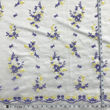 Beaded Lace Fabric on Polyester Net Mesh 54"