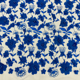 Beaded 3D Floral Lace Fabric 49"