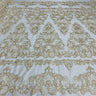 Polyester Corded Bridal Lace Fabric 53" Wide