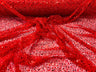 All Over Beaded Lace Polyester Fabric - Beaded, Sequins, Pearls, Mesh Lace, 54" Width (1 Yard)