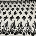 Embroidered 3D Floral Lace Black