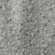 Beaded Sequined Lace Fabric Off White Silver