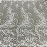 Beaded Corded Bridal Lace Fabric
