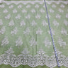 Corded Bridal Lace Fabric Embroidered Mesh