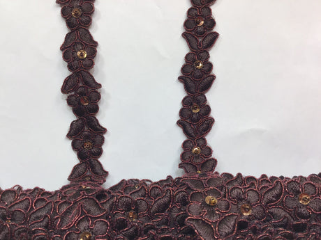 Beaded Corded Lace Trimming