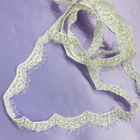 Embroidered Eyelash Lace Trim