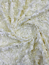 3D Roses On A Mesh Fabric - 54" Width, Color Options (1 Yard)