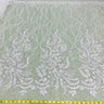 1 Yard Elegant Beaded Lace Fabric Embroidered on Polyester Net Mesh