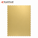 RADYAN 2mm Extra Thick Food Grade Cake Board Waterproof Scalloped Rectangle Cake Tray