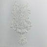 Beaded Corded Lace Medallion Applique