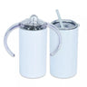 Kids Sippy Tumbler - White Sublimation Tumbler - White, 12OZ (1 Unit)