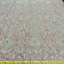 Beaded Lace Fabric on Polyester Net Mesh