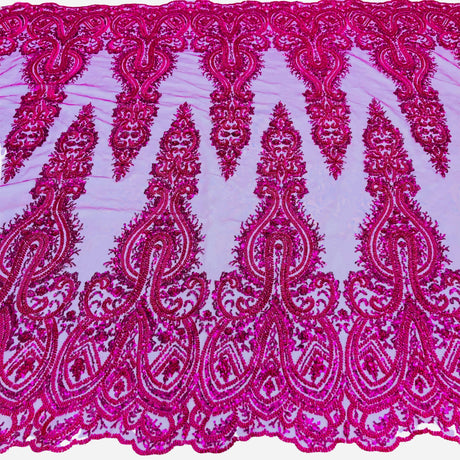 Beaded Embroidered Lace Mesh