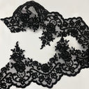 Beaded Corded Floral Lace Trimming