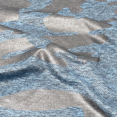 GI Jane Foil Printed EcoDelish Spandex Fabric - Camouflage Foil Print, 58" Width (1 Yard)