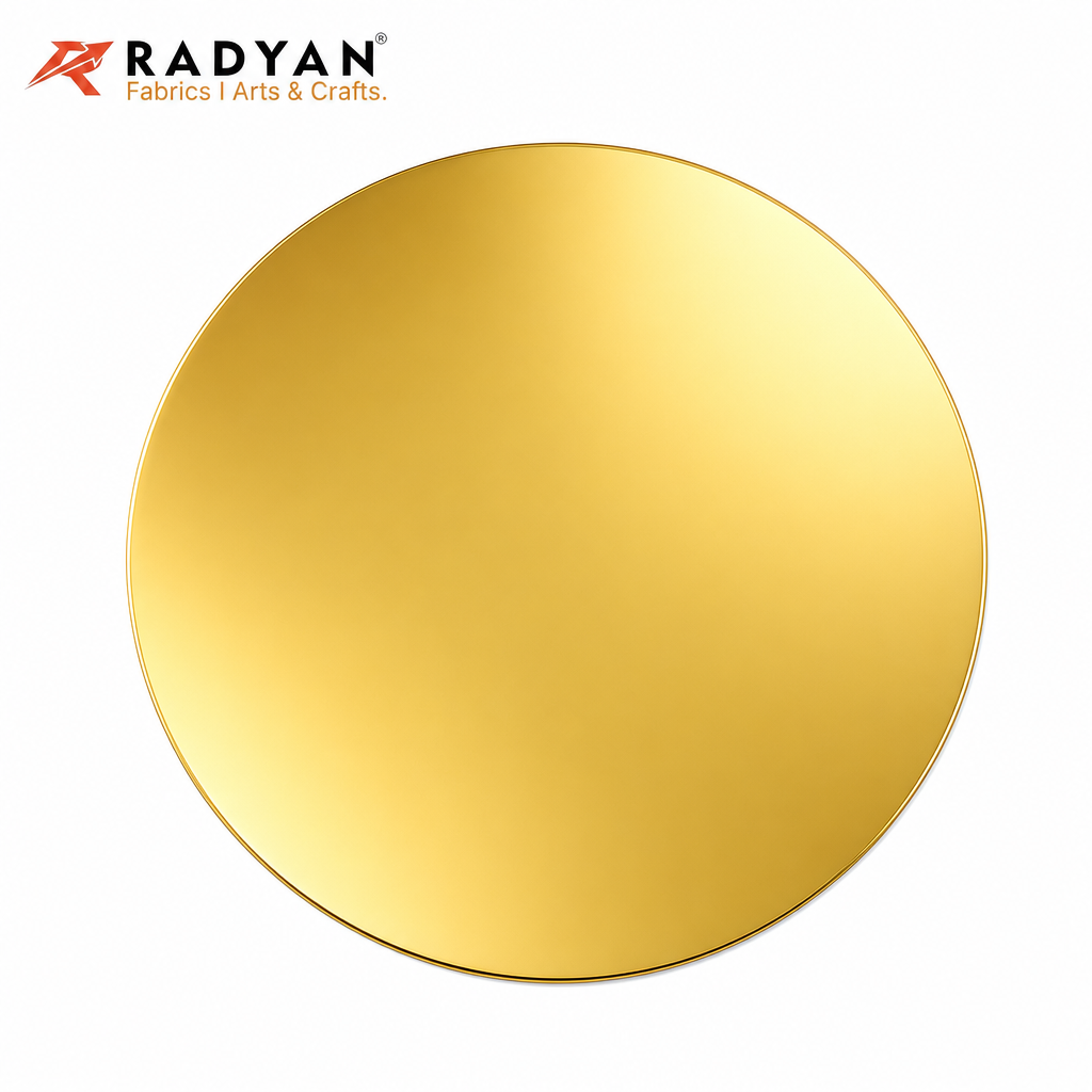 RADYAN 3mm Thick Round Cake Drum Board, Premium High-Density Hard Cardboard Cake Base for Tiered Cake Display