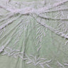 1 Yard Beaded Lace Fabric Embroidered on 100% Polyester Net Mesh