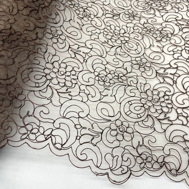 Polyester Corded Bridal Lace Fabric 53" Wide