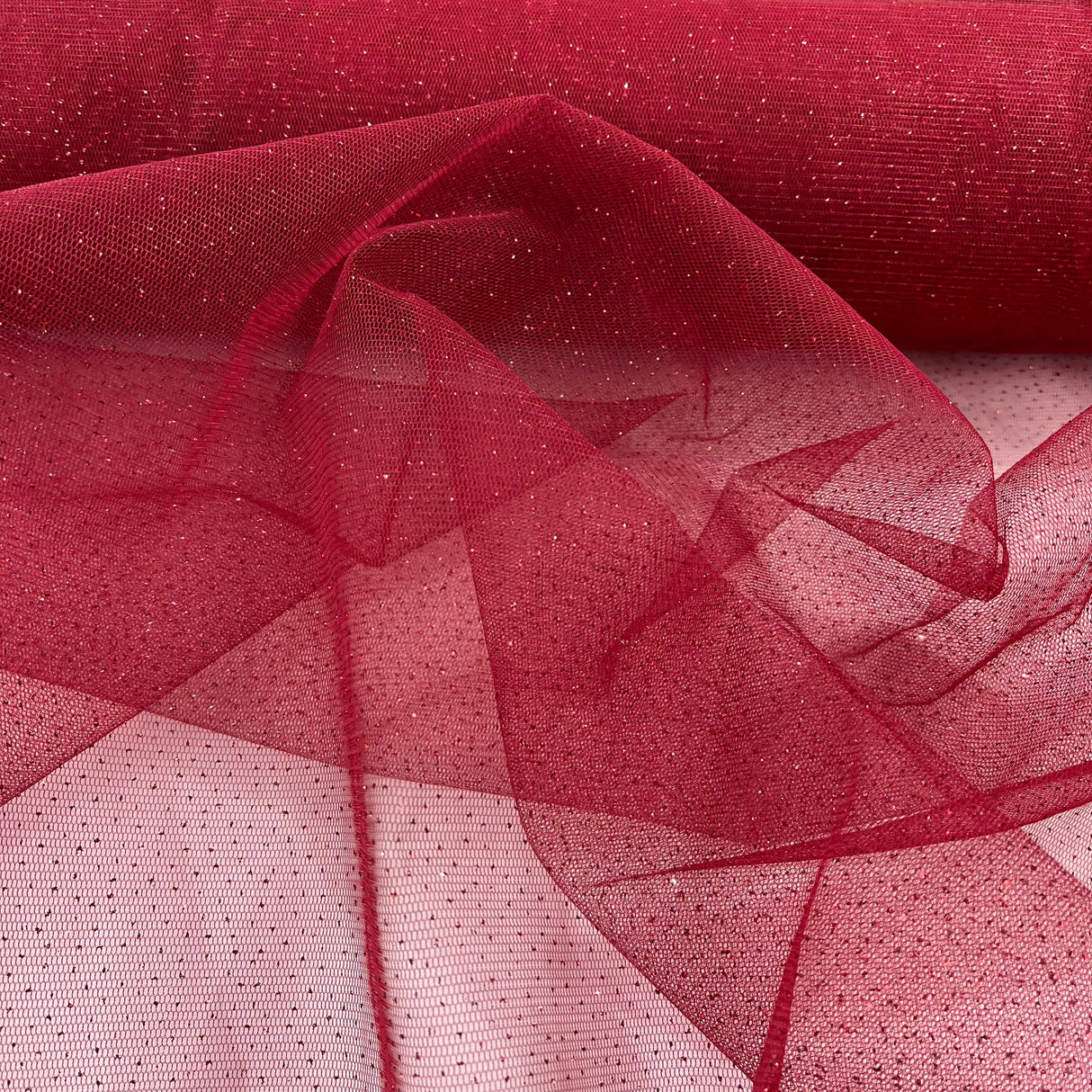 1 Yard Glitter Mesh Fabric | 60" Width | 100% Polyester | Sheer Sparkle for Dresses & Décor