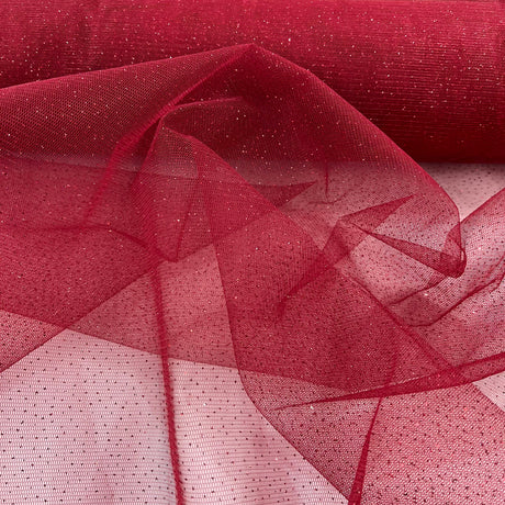 1 Yard Glitter Mesh Fabric | 60" Width | 100% Polyester | Sheer Sparkle for Dresses & Décor