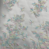Bridal Lace Fabric Corded Embroidered 54" Wide