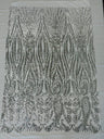Paisley Sequin Design 4 Way Stretch Mesh Fabric - Nude Paisley Embroidered Iridescent Sequins, 48-50" Width, 36" Length (1 Yard)