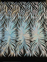 Phoenix Sequin Feather Polyester Fabric - Iridescent Flame Design, 54" Width (1 Yard)
