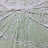 Beaded Corded Bridal Lace Fabric 58" Wide