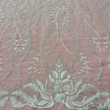 Beaded Embroidered Lace Mesh