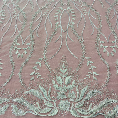 Beaded Embroidered Lace Mesh