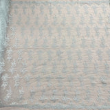 1 Yard Corded Bridal Lace Fabric Embroidered 100 Percent Polyester Net Mesh 54 inch Width