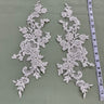 Beaded Floral Lace Applique