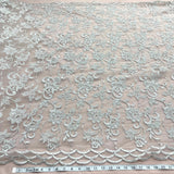 Beaded Corded Bridal Lace Mesh