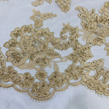 Beaded Floral Lace Trimming