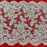 Beaded Corded Lace Trim