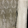 1 Yard Exquisite Beaded Lace Fabric Embroidered on 100% Polyester Net Mesh