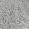 1 Yard Beaded & Corded Bridal Lace Fabric, 58" Wide Embroidered Polyester Net Mesh for Wedding, Evening & Quinceañera Dresses