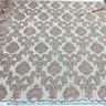 1 Yard Elegant Beaded Lace Fabric Embroidered on Polyester Net Mesh for Special Occasions 56" Width