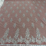 1 Yard Luxurious Beaded and Corded Bridal Lace Fabric for Wedding Dresses 54" Width