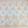 1 Yard Beaded Rhinestone 3D Floral Lace Fabric Embroidered Mesh Gown 52" Width