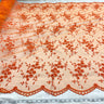 1 Yard Elegant Light Blue Beaded Lace, Embroidered Mesh Fabric for Dresses & Costumes, 52 Inches Wide