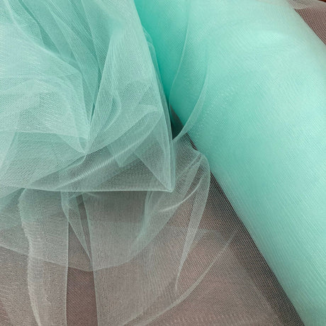 1 Yard White Stretch Nylon Net Mesh Fabric 60 Inch Width